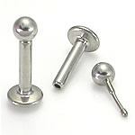 14g 5/16" Titanium Threadless Push Pop Labret with Micro Ball - Price Per 1