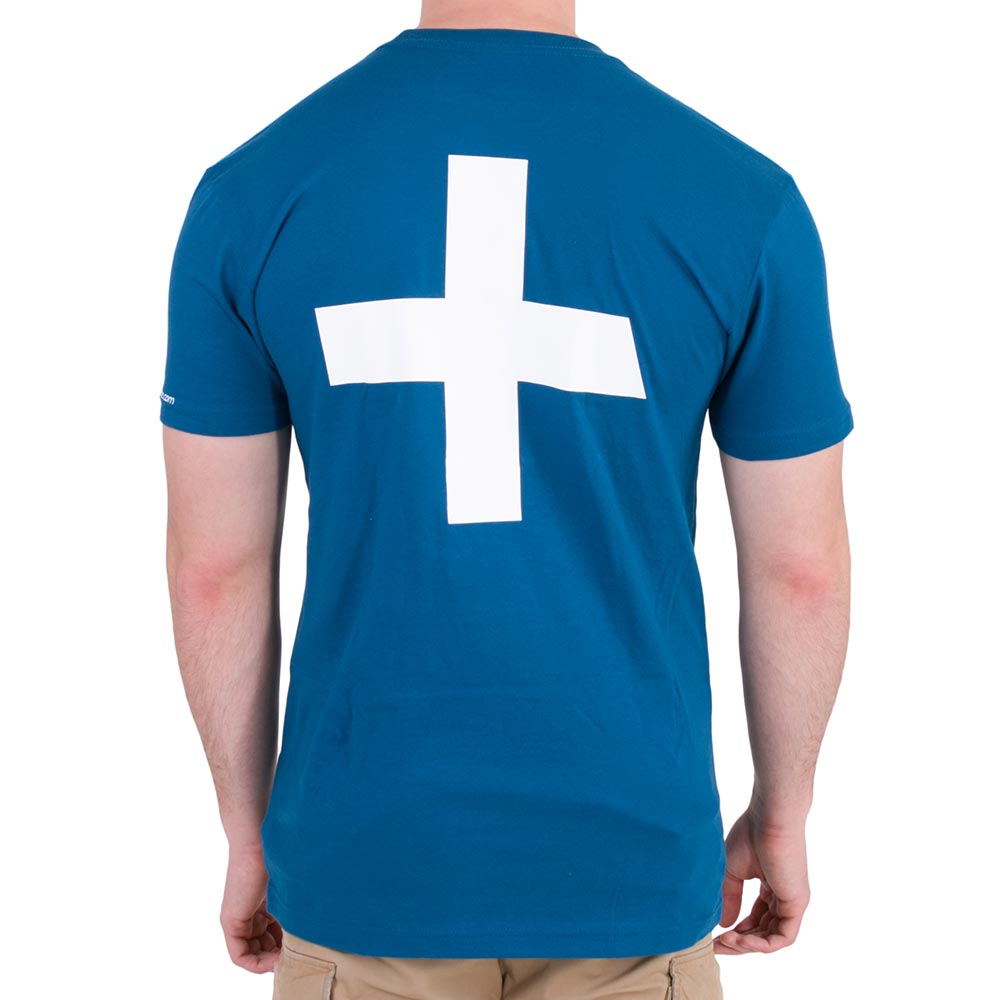 Recovery Unisex Blue Logo Short-Sleeved T-Shirt