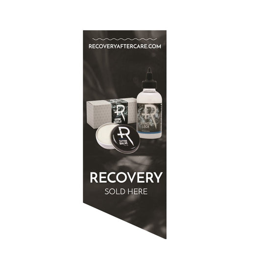 Recovery Sold Here Window Cling — Smoke Background — Price Per 1