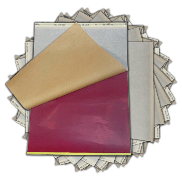 S8 Spirit Red Stencil Paper — 8-1/2” x 11” — 100 Sheets - Painful Pleasures