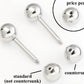 6g Stainless Steel Countersunk Ball with 6g Threaded Bar
