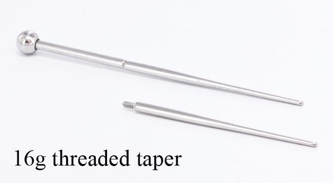 16g 1” Threaded Pin Taper