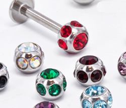 14g–8g Disco Jewel Steel Ball — Price Per 1