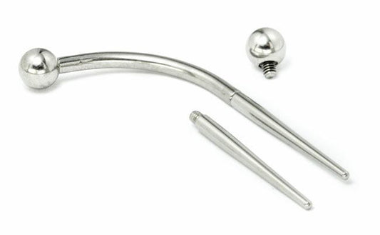 10g 1 inch Threaded Taper with 2.0mm Threading
