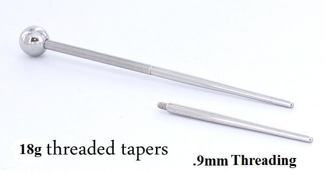 18g 1” Threaded Taper — Price Per 1