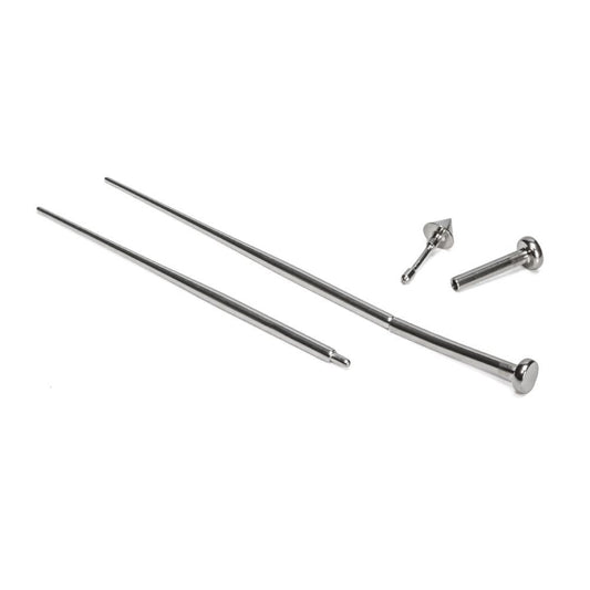 Stainless Steel 1" Pin Taper for 18g Internally Threaded or Threadless Jewelry