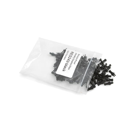 Black Scratch-Proof Jewelry Display Clips — Bag of 100 Clips