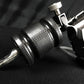 True Rogue Disposable Cartridge Tube Grips on Hex Machine — Close Up