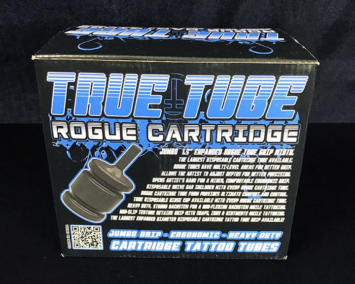 True Rogue Disposable Cartridge Tube Grips Box — Back View