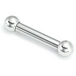 8g Externally Threaded Stainless Steel Straight Barbell