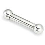 4g Internally Threaded Stainless Steel Straight Barbell - Closeout
