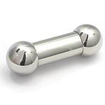 0g Internally Threaded Steel Straight Barbell — Price Per 1