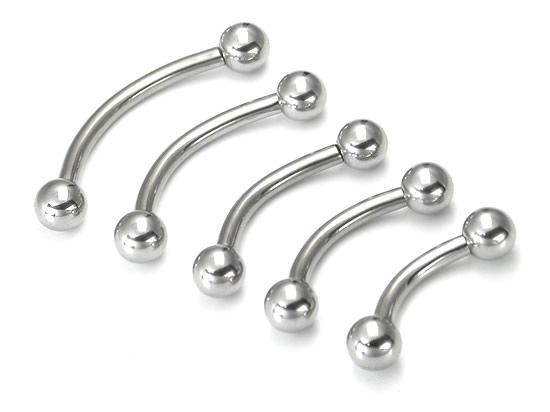 10g Internal Steel Bent Barbell — Price Per 1