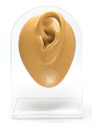 Silicone Left Ear Display - Tan Body Bit Version 1