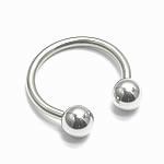 14g Stainless Steel Circular Barbell - Externally Threaded