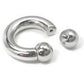 2g Stainless Steel Circular Barbell - Ball Off