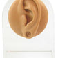 Silicone Left Ear Plug Display — Tan Body Bit Version 1