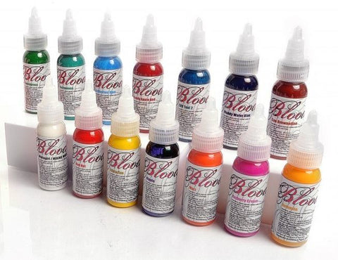 Bloodline 14 Color Starter Kit — Skin Candy Tattoo Ink – Painful Pleasures