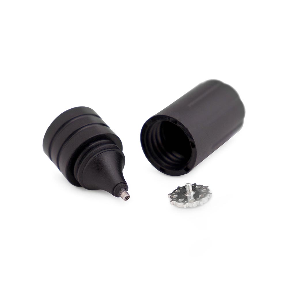 Internal 1.2mm Black Plastic Magnetic Body Jewelry Holder — Price Per 1 (with jewelry and cap)