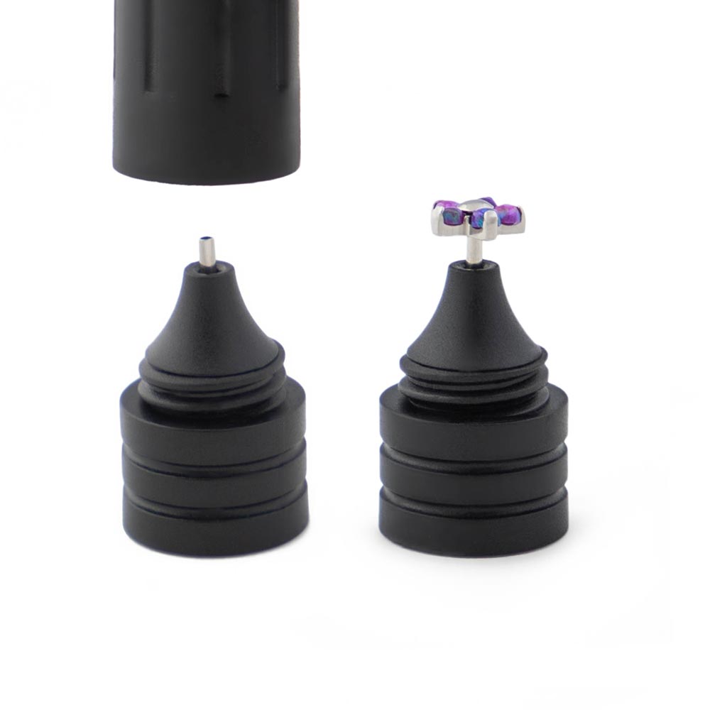Threadless Black Plastic Magnetic Body Jewelry Holder — Price Per 1