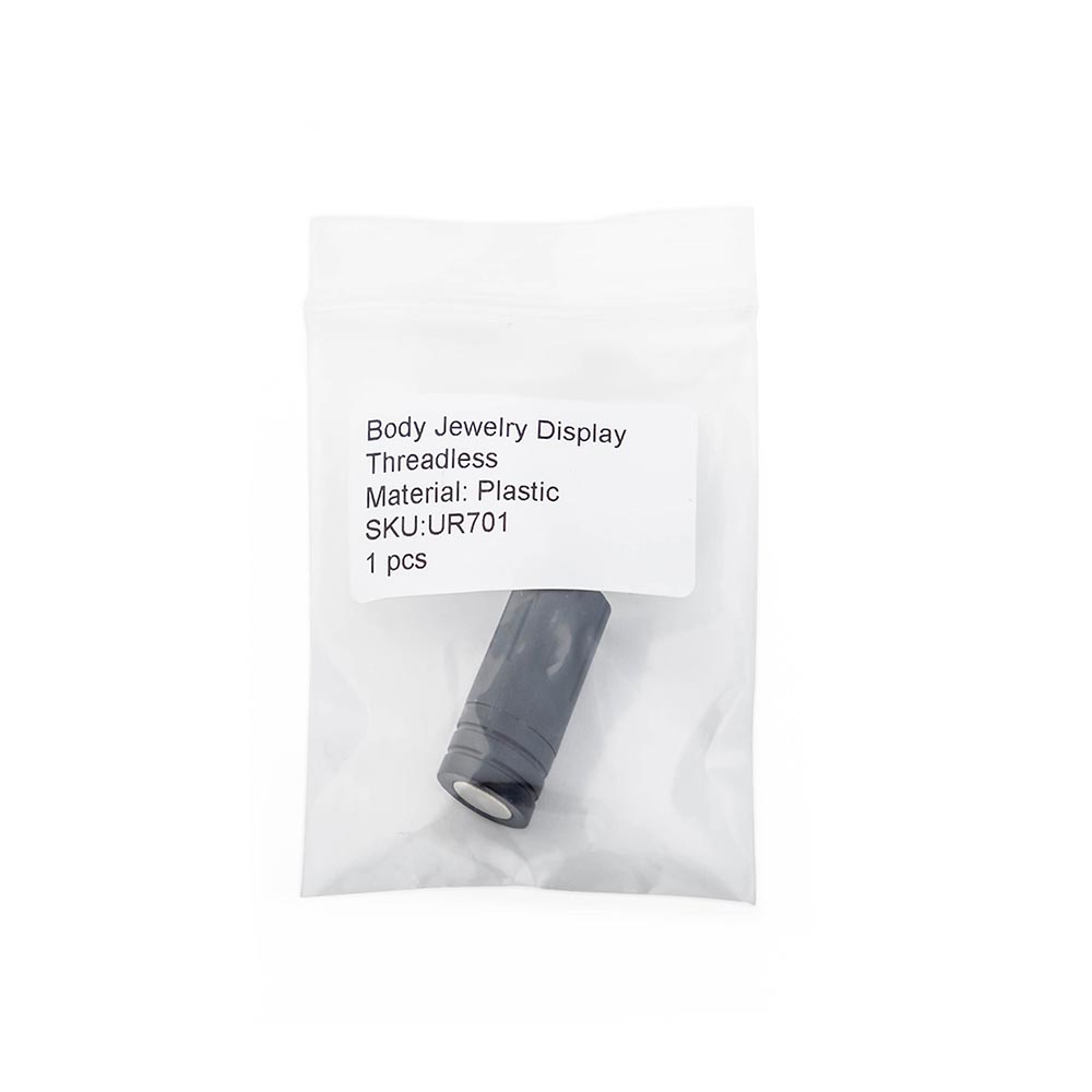 Threadless Black Plastic Magnetic Body Jewelry Holder — Price Per 1 Magnetic Bottom