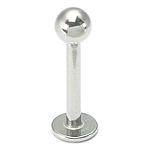 14g Steel Lip Micro Labret Stud Externally Threaded