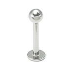 18g Stainless Steel Labret Externally Threaded - Painful Pleasures