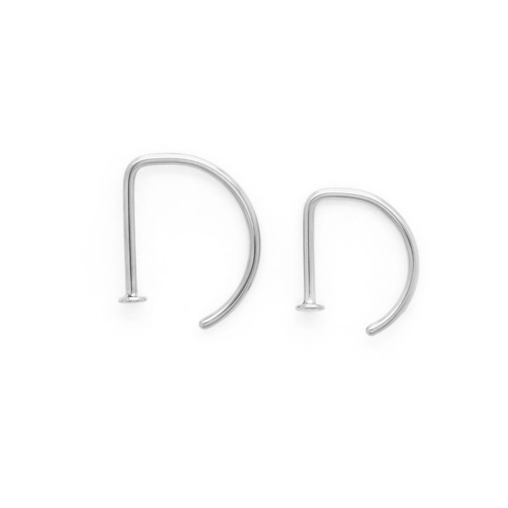 Tilum 20g Titanium Nostril D-Ring - Price Per 1