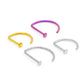 Tilum 20g Titanium Nostril D-Ring - Price Per 1