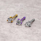 Tilum 20g Prong-Set Jeweled Titanium Nose Bone