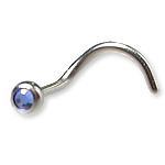 .18g GEM BEZEL SET NOSTRIL SCREWS - Bigger Gems - Painful Pleasures