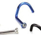 18g Titanium Nostril Screw w/ Martini Bezel-Set Jewel — Price Per 1