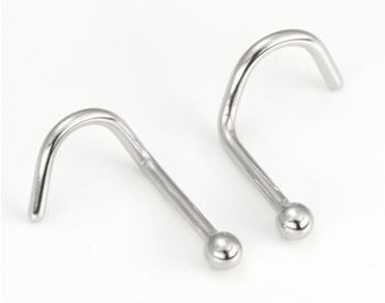 20g Steel Nostril BALL Jewelry - Nose Screw
