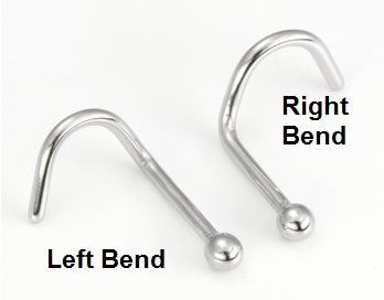 20g Steel Nostril BALL Jewelry - Nose Screw - Painful Pleasures