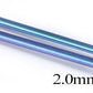 Tilum 18g Bezel Set Titanium Jeweled Fishtail Nostril Jewelry 2.5mm Flat Gem