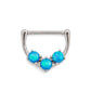 14g Trinity Opal Steel Nipple Clicker