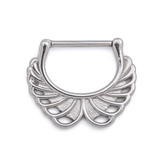 14g Soaring Wings Steel Nipple Clicker — Price Per 1