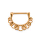 14g Bumblebee PVD Gold Steel Nipple Clicker — Price Per 1