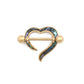 14g PVD Gold Mother of Pearl Heart Nipple Shield Jewelry — Price Per 1