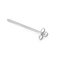 20g 3/4” Trinity Loop Fishtail Titanium Nostril Jewelry (Anodized Examples)