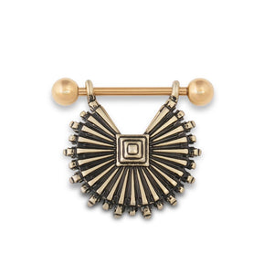 14g Aztec Sun Rays Nipple Shield Jewelry — Price Per 1 - Painful Pleasures
