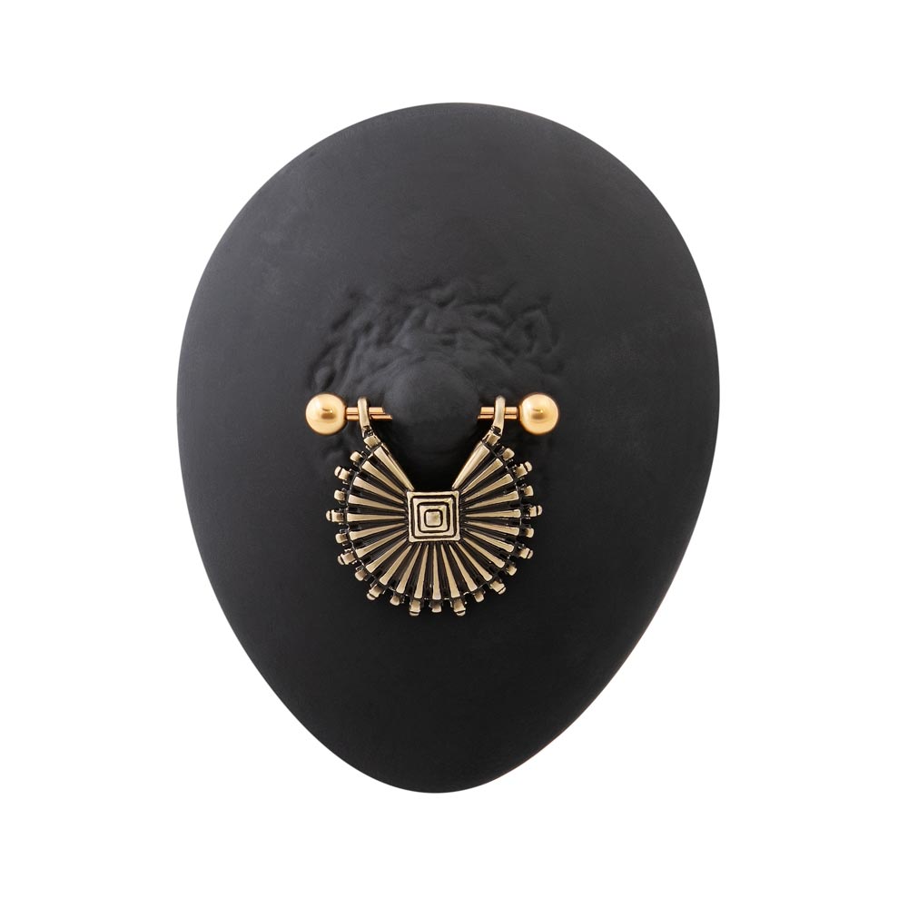 Aztec Sun With Rays 14g Aztec Sun Rays Nipple Shield Jewelry — Price Per 1
