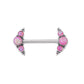14g 15mm Internal Opal Arrow Titanium Nipple Barbell — Price Per 1 (threads)
