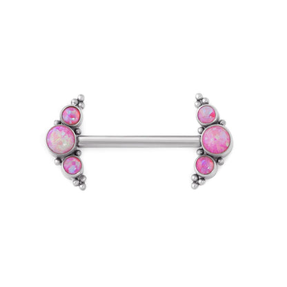 14g 15mm Internal Opal Arrow Titanium Nipple Barbell — Price Per 1 (threads)