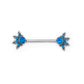 14g Jewel Burst Titanium Nipple Barbell — Price Per 1 (threads)