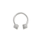 14g 1/2” 3D Diamond Circular Nipple Barbell — Price Per 1