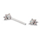 14g Opal Burst Nipple Barbell — Price Per 1 (white)