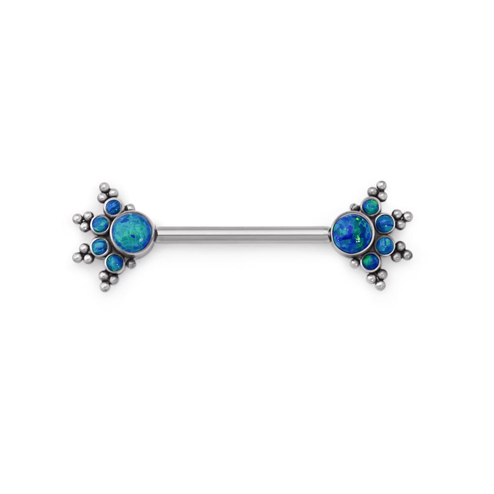14g Opal Burst Nipple Barbell — Price Per 1 (thread)