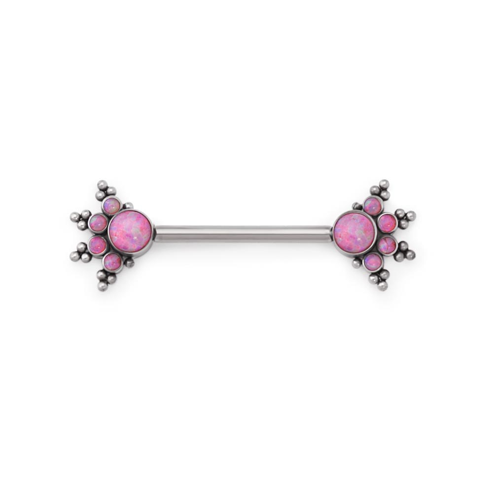 14g Opal Burst Nipple Barbell — Price Per 1