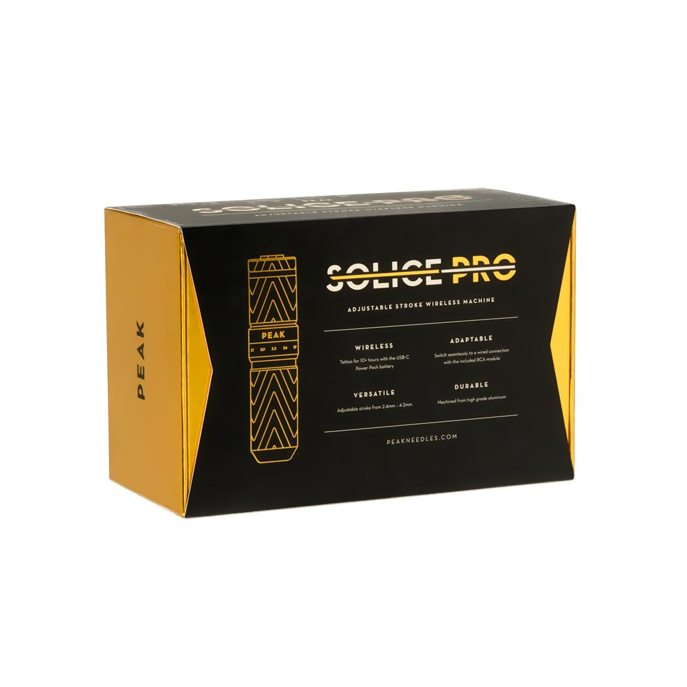 Peak Solice Pro Adjustable Stroke Wireless Pen Tattoo Machine — Pick Color